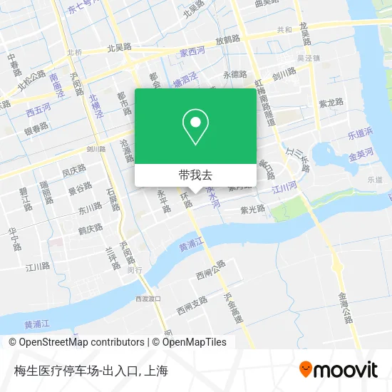 梅生医疗停车场-出入口地图