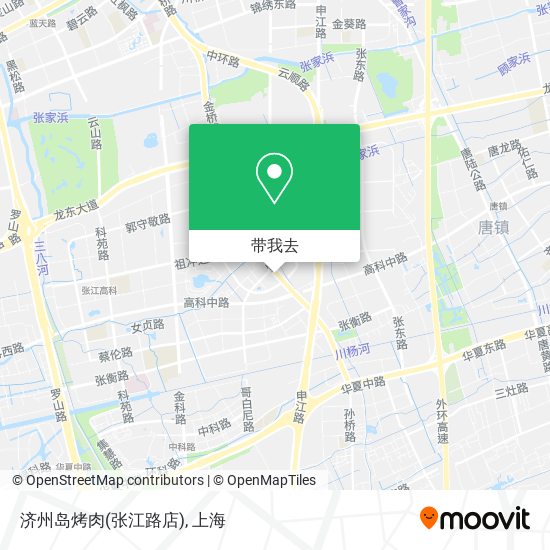 济州岛烤肉(张江路店)地图
