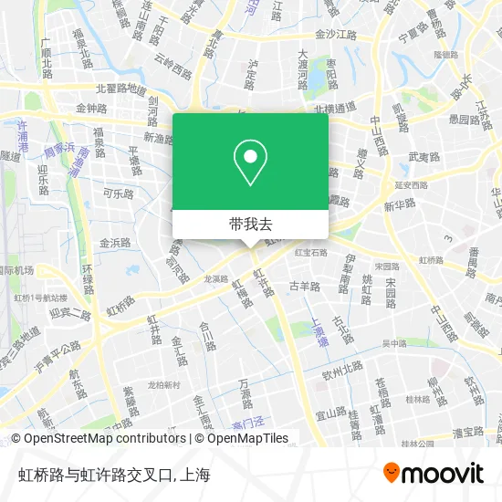 虹桥路与虹许路交叉口地图