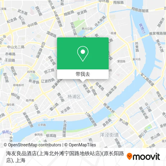 海友良品酒店(上海北外滩宁国路地铁站店)(原长阳路店)地图