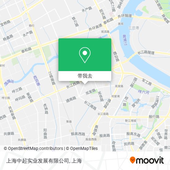 上海中起实业发展有限公司地图