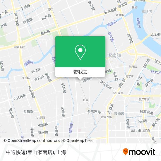 中通快递(宝山淞南店)地图