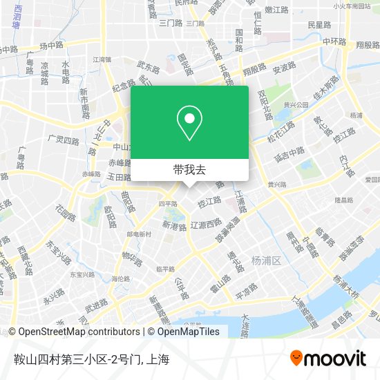 鞍山四村第三小区-2号门地图