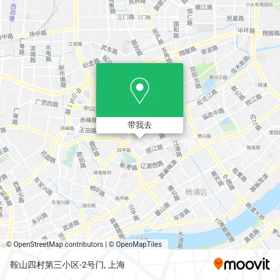 鞍山四村第三小区-2号门地图