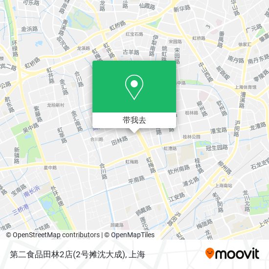 第二食品田林2店(2号摊沈大成)地图