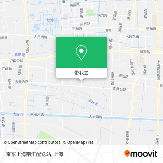 京东上海南汇配送站地图