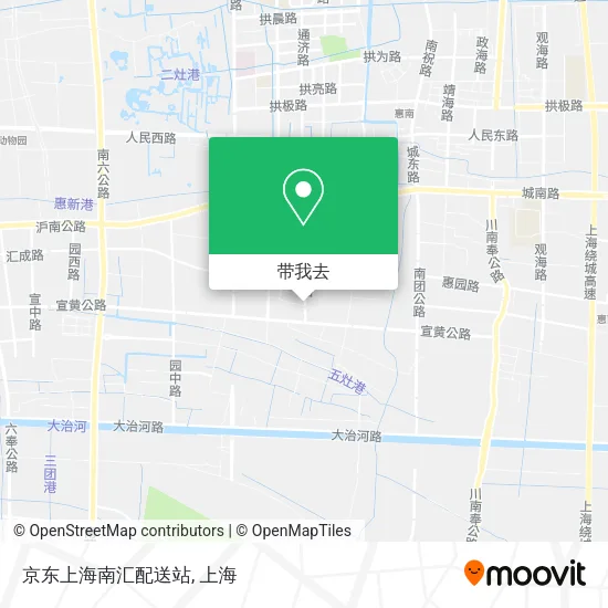 京东上海南汇配送站地图
