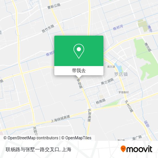 联杨路与张墅一路交叉口地图