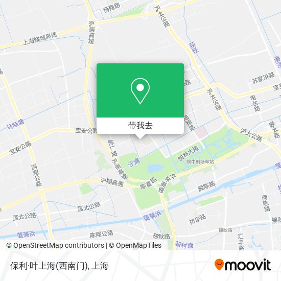 保利·叶上海(西南门)地图