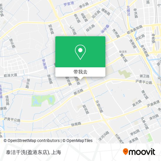 泰洁干洗(盈港东店)地图