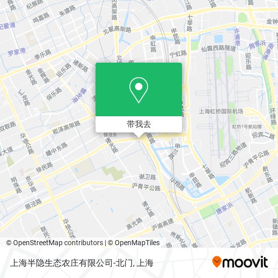 上海半隐生态农庄有限公司-北门地图