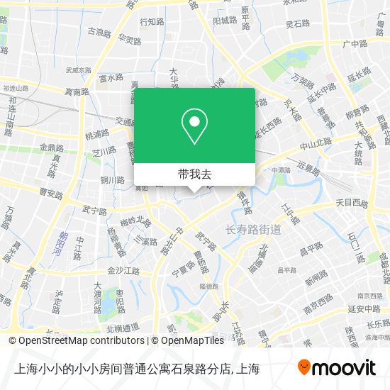 上海小小的小小房间普通公寓石泉路分店地图