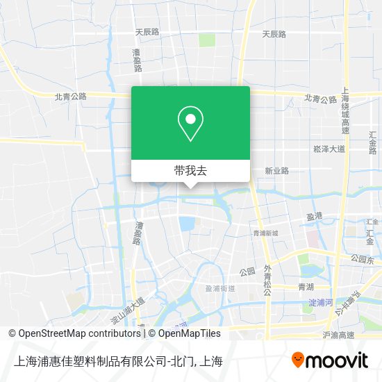 上海浦惠佳塑料制品有限公司-北门地图