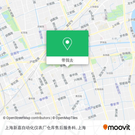 上海新嘉自动化仪表厂仓库售后服务科地图