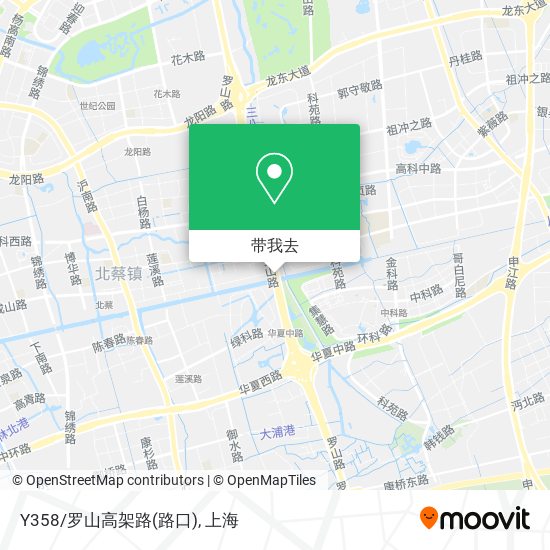 Y358/罗山高架路(路口)地图