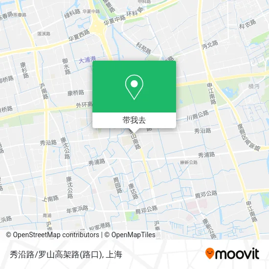 秀沿路/罗山高架路(路口)地图