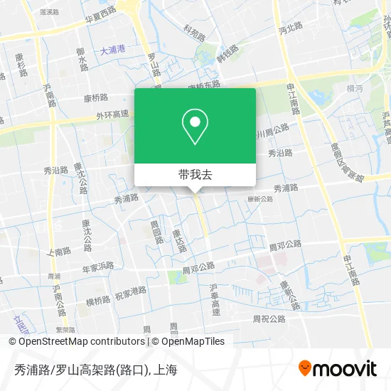 秀浦路/罗山高架路(路口)地图