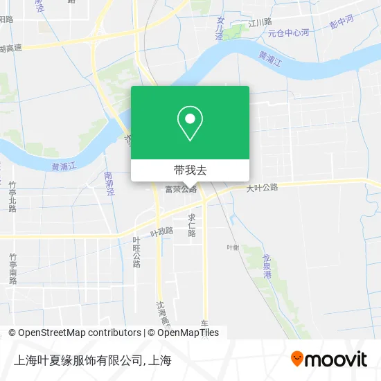 上海叶夏缘服饰有限公司地图