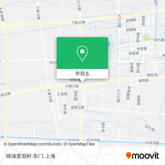 桃城度假村-东门地图