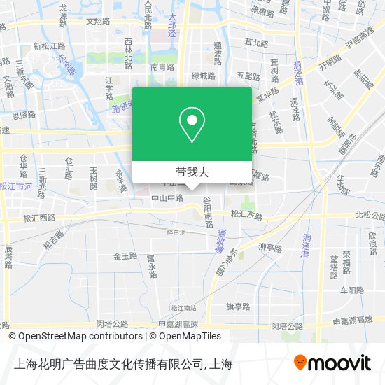 上海花明广告曲度文化传播有限公司地图