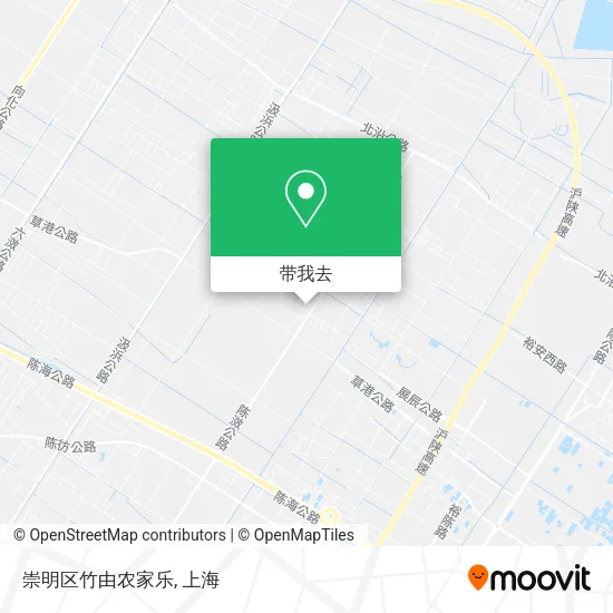 崇明区竹由农家乐地图