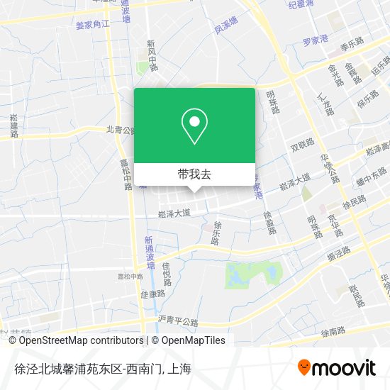 徐泾北城馨浦苑东区-西南门地图