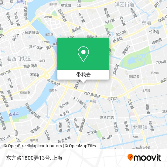 东方路1800弄13号地图