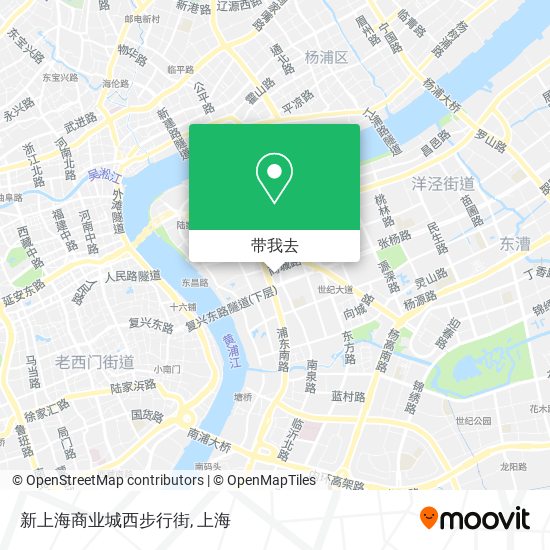 新上海商业城西步行街地图