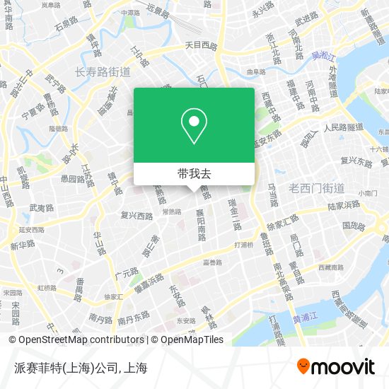 派赛菲特(上海)公司地图