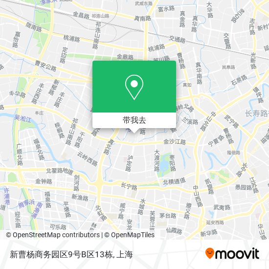 新曹杨商务园区9号B区13栋地图