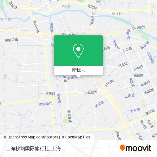 上海秋均国际旅行社地图