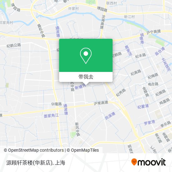 源顾轩茶楼(华新店)地图