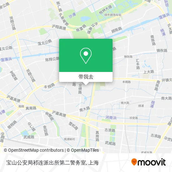 宝山公安局祁连派出所第二警务室地图