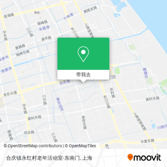合庆镇永红村老年活动室-东南门地图