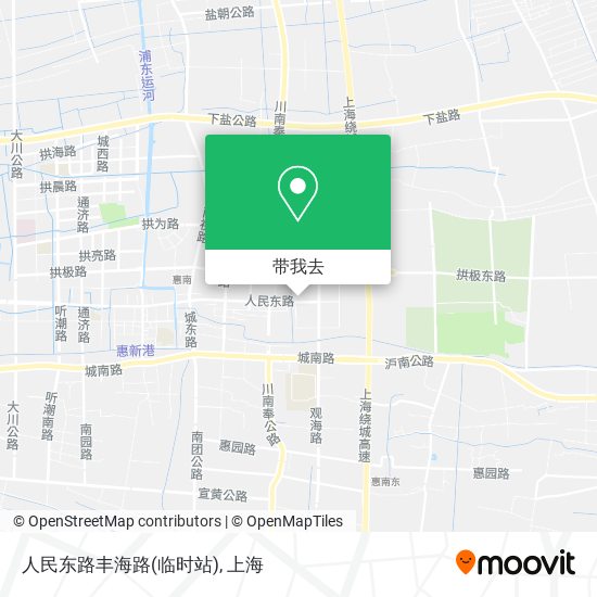 人民东路丰海路(临时站)地图