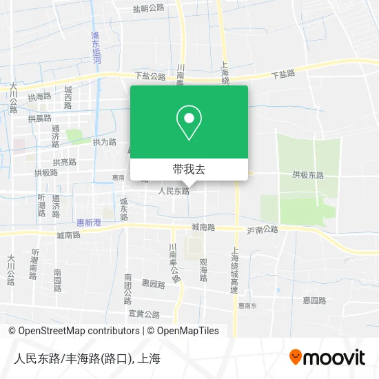 人民东路/丰海路(路口)地图