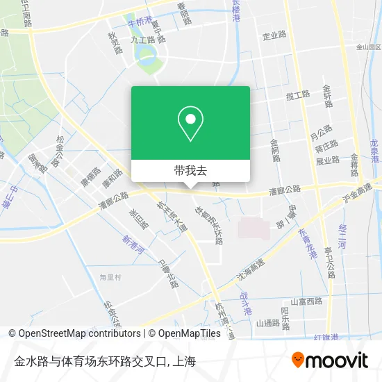 金水路与体育场东环路交叉口地图