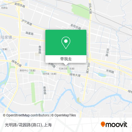 光明路/花园路(路口)地图