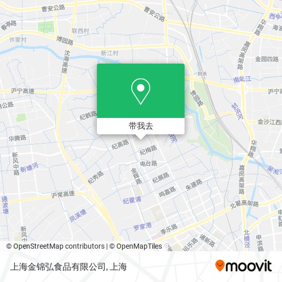 上海金锦弘食品有限公司地图