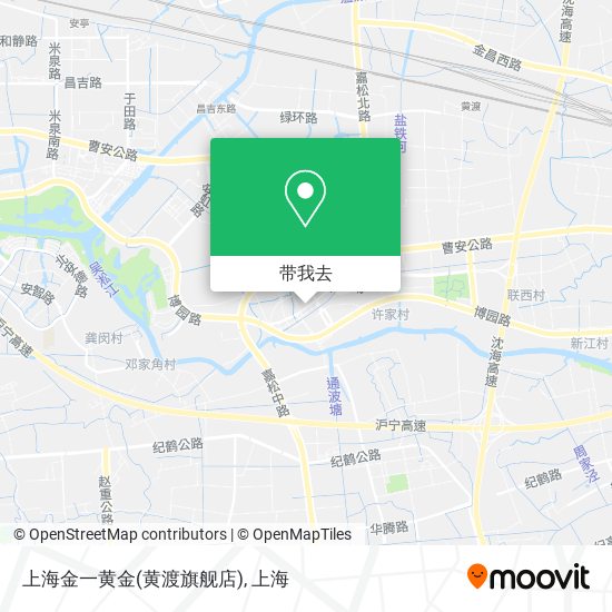 上海金一黄金(黄渡旗舰店)地图