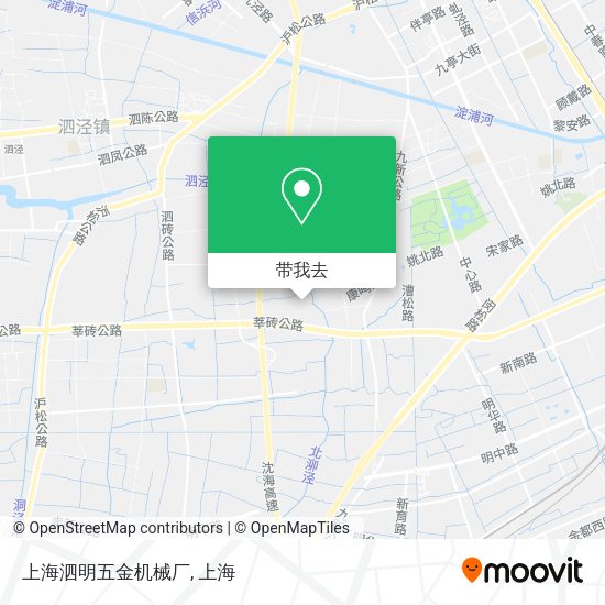 上海泗明五金机械厂地图