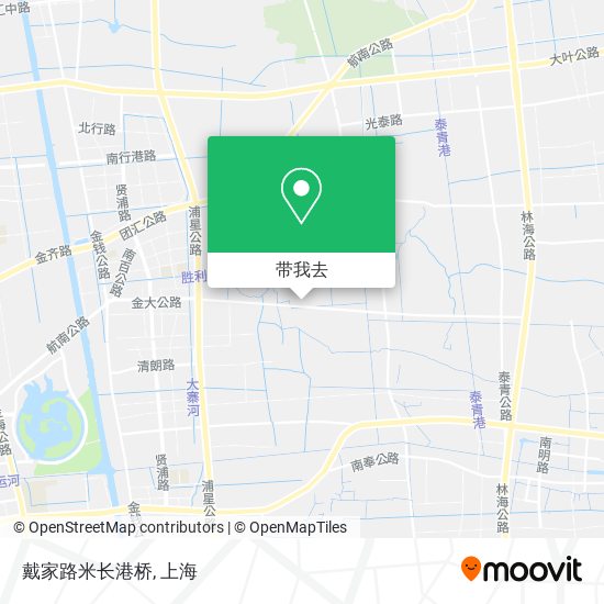 戴家路米长港桥地图