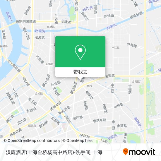 汉庭酒店(上海金桥杨高中路店)-洗手间地图