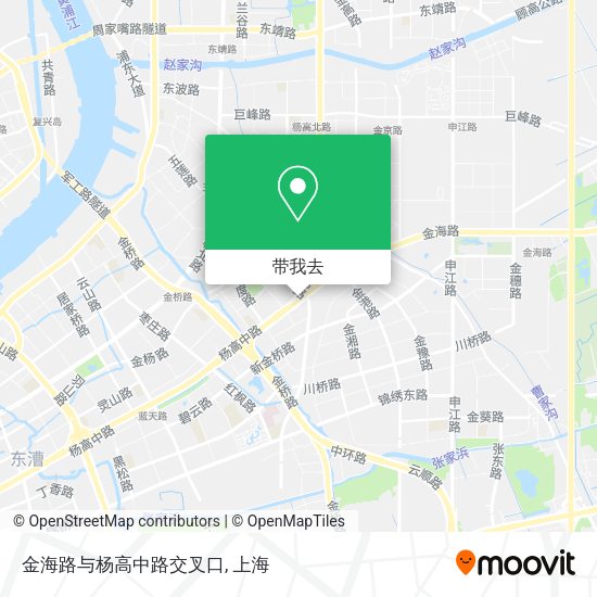 金海路与杨高中路交叉口地图