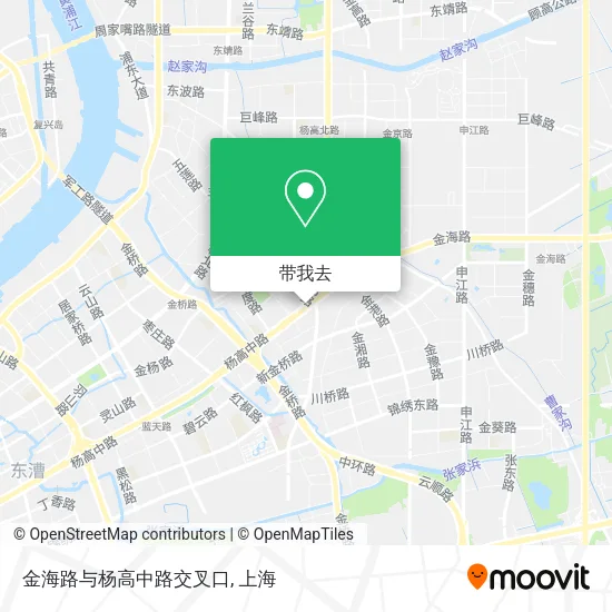 金海路与杨高中路交叉口地图