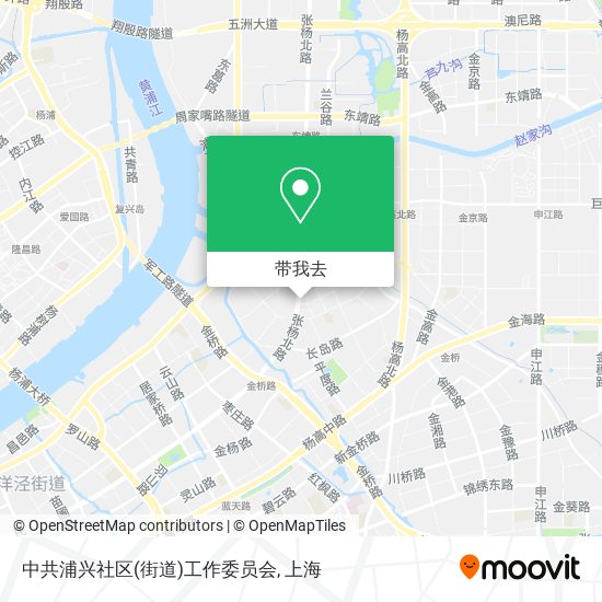 中共浦兴社区(街道)工作委员会地图