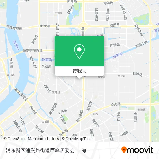 浦东新区浦兴路街道巨峰居委会地图