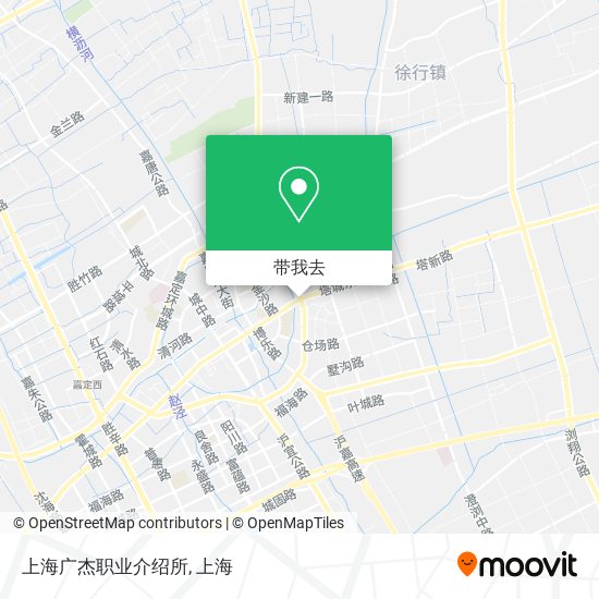 上海广杰职业介绍所地图