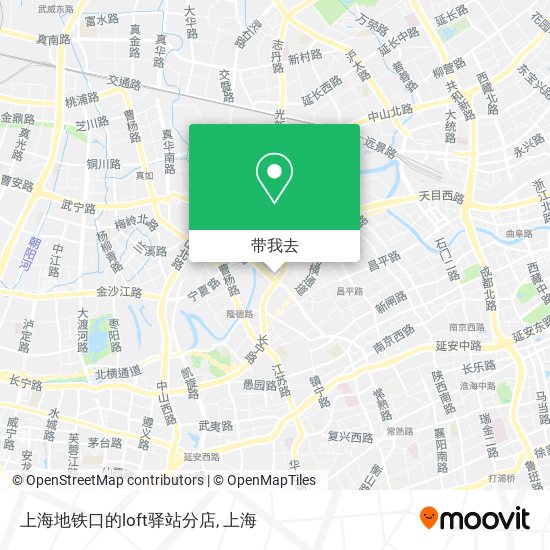 上海地铁口的loft驿站分店地图