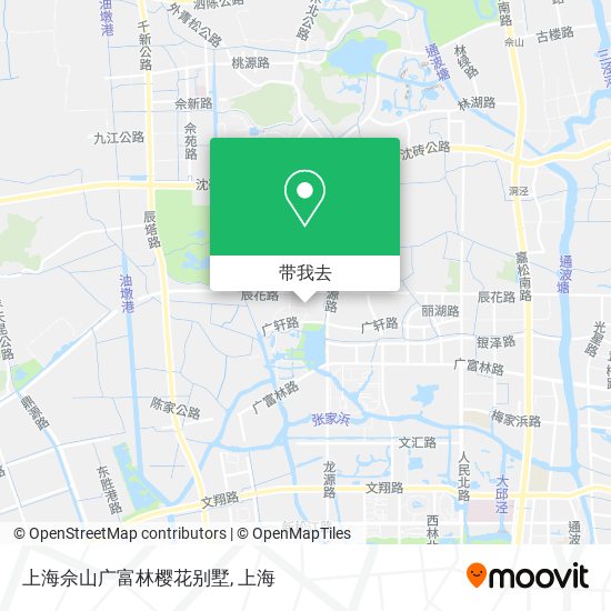 上海佘山广富林樱花别墅地图